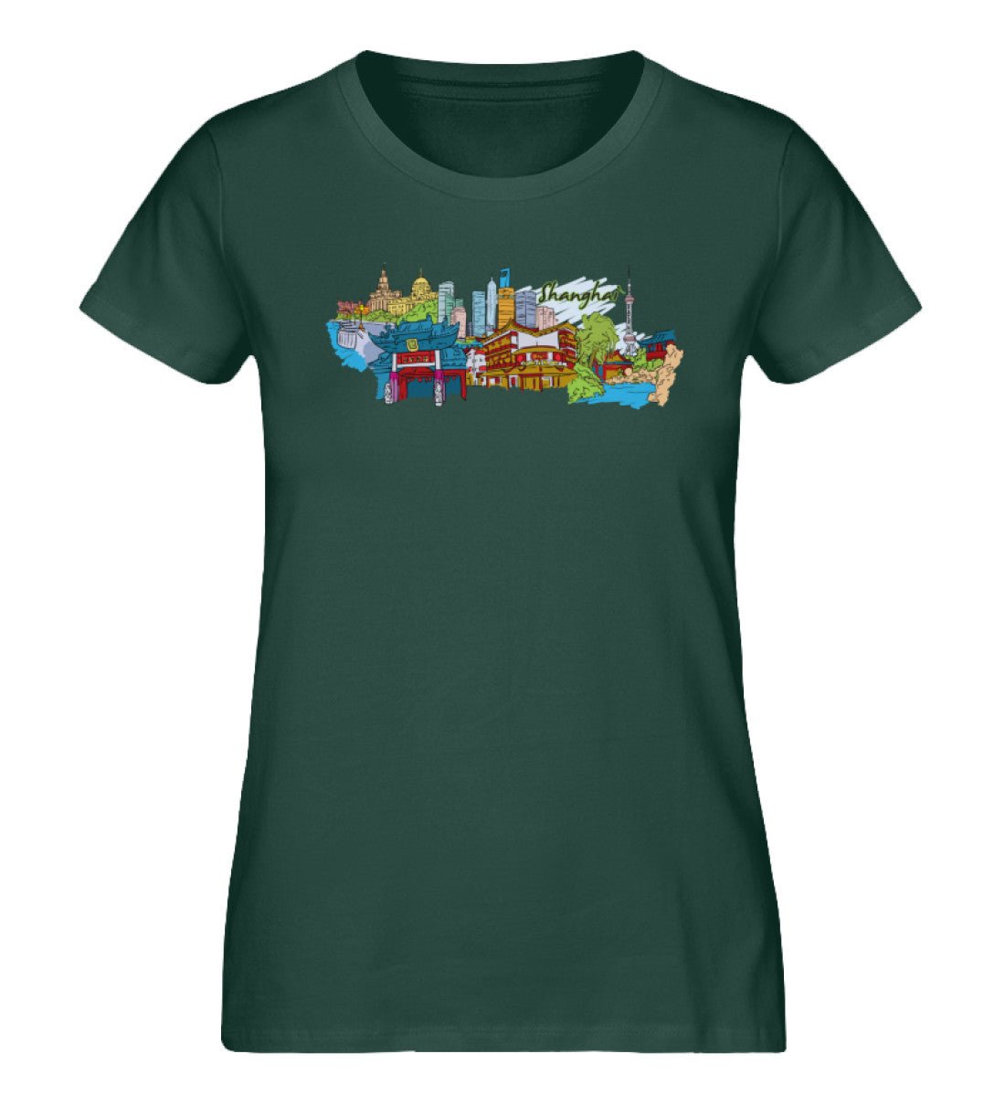 Shanghai - Damen Premium Organic Shirt - AQ.Vogue