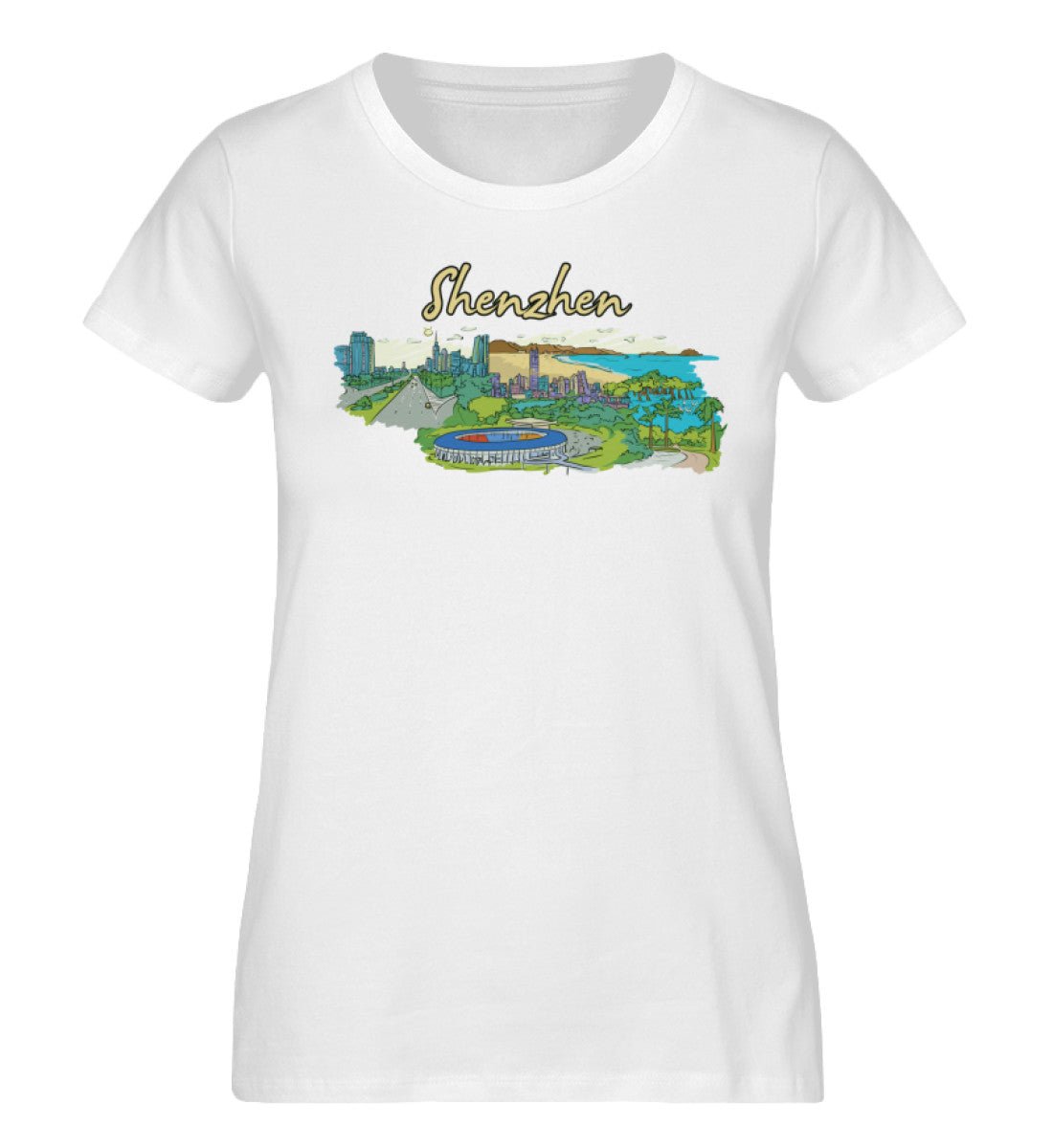 Shenzhen - Damen Premium Organic Shirt - AQ.Vogue