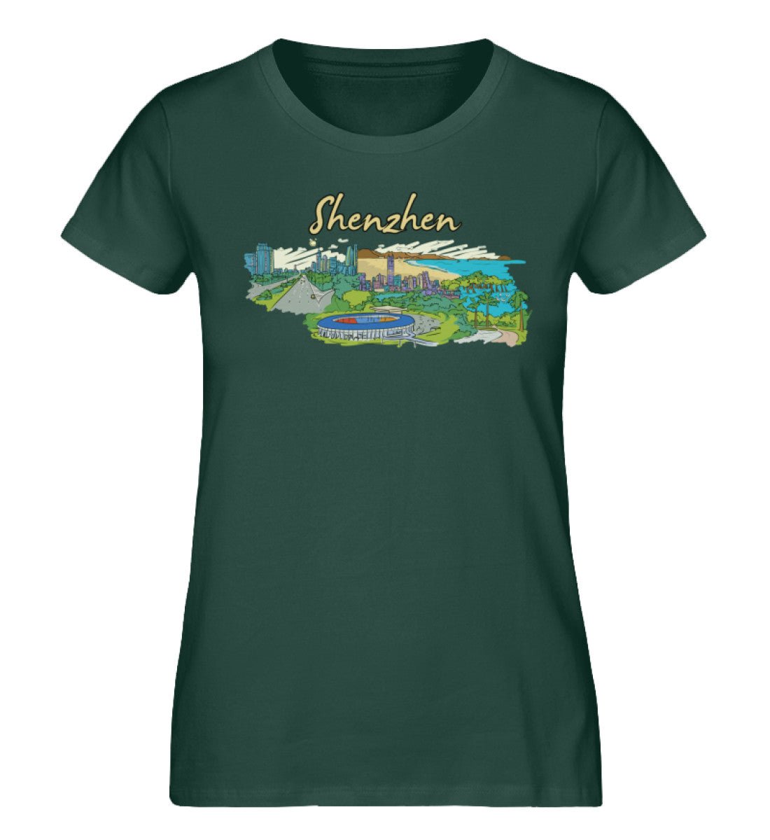 Shenzhen - Damen Premium Organic Shirt - AQ.Vogue