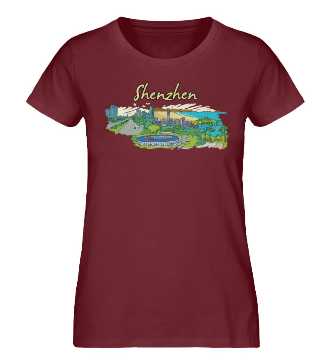 Shenzhen - Damen Premium Organic Shirt - AQ.Vogue