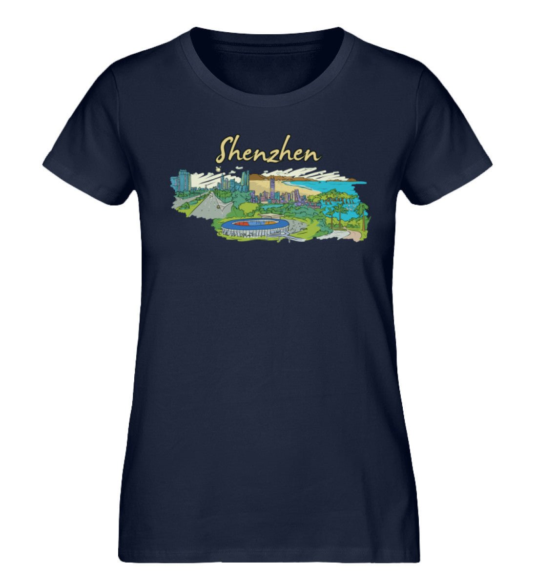 Shenzhen - Damen Premium Organic Shirt - AQ.Vogue