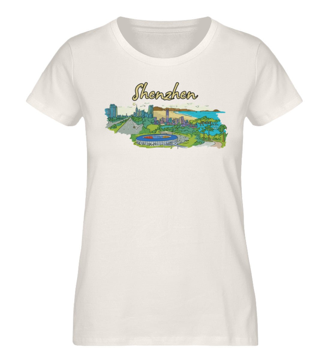 Shenzhen - Damen Premium Organic Shirt - AQ.Vogue