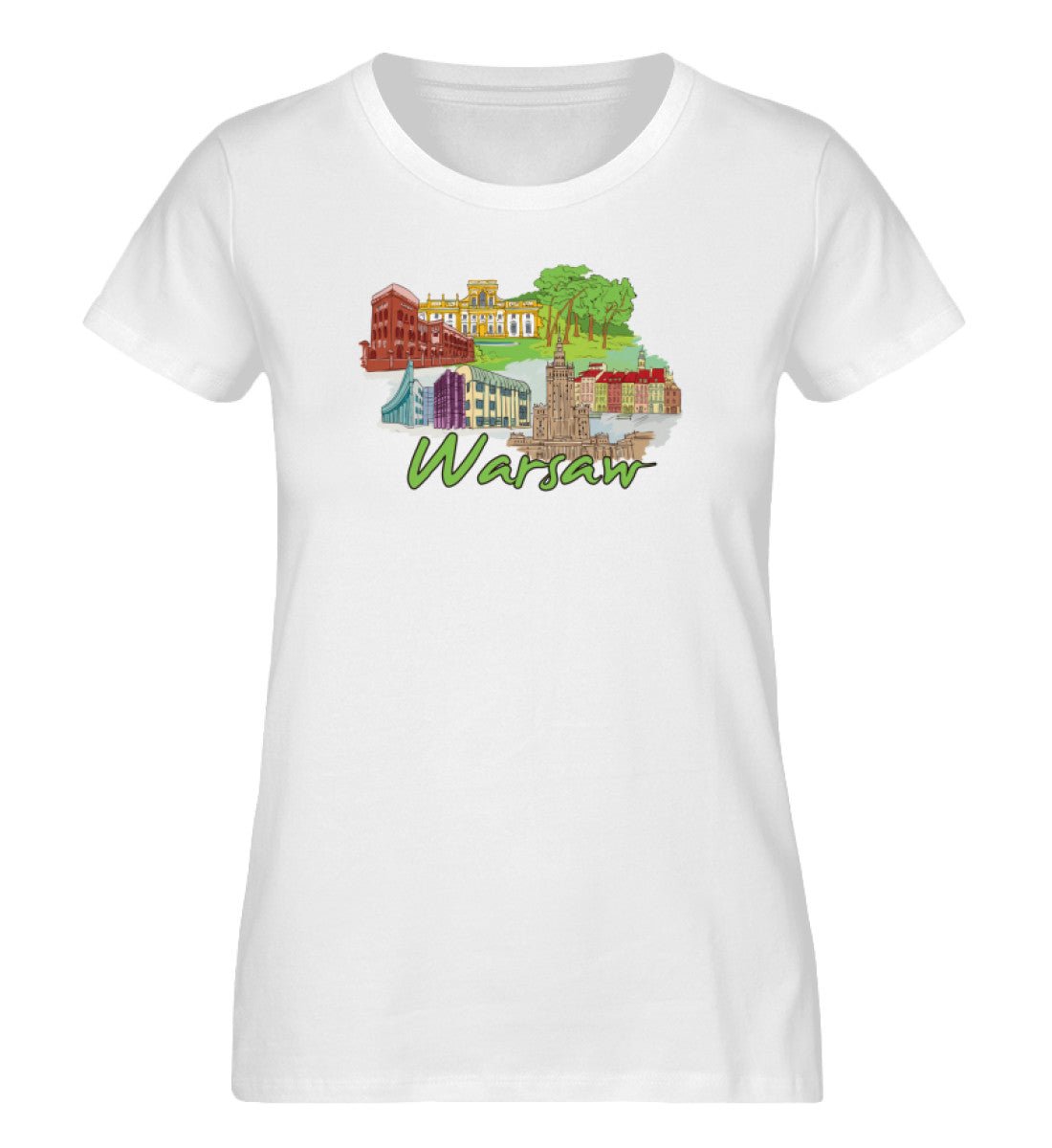 Warschau- Damen Premium Organic Shirt - AQ.Vogue