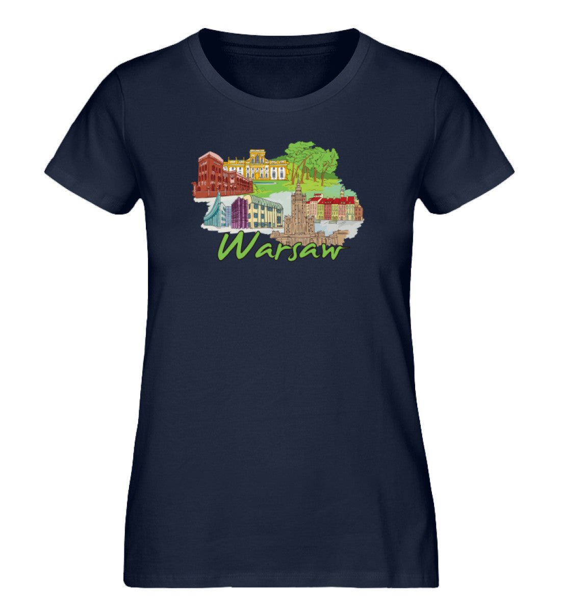 Warschau- Damen Premium Organic Shirt - AQ.Vogue