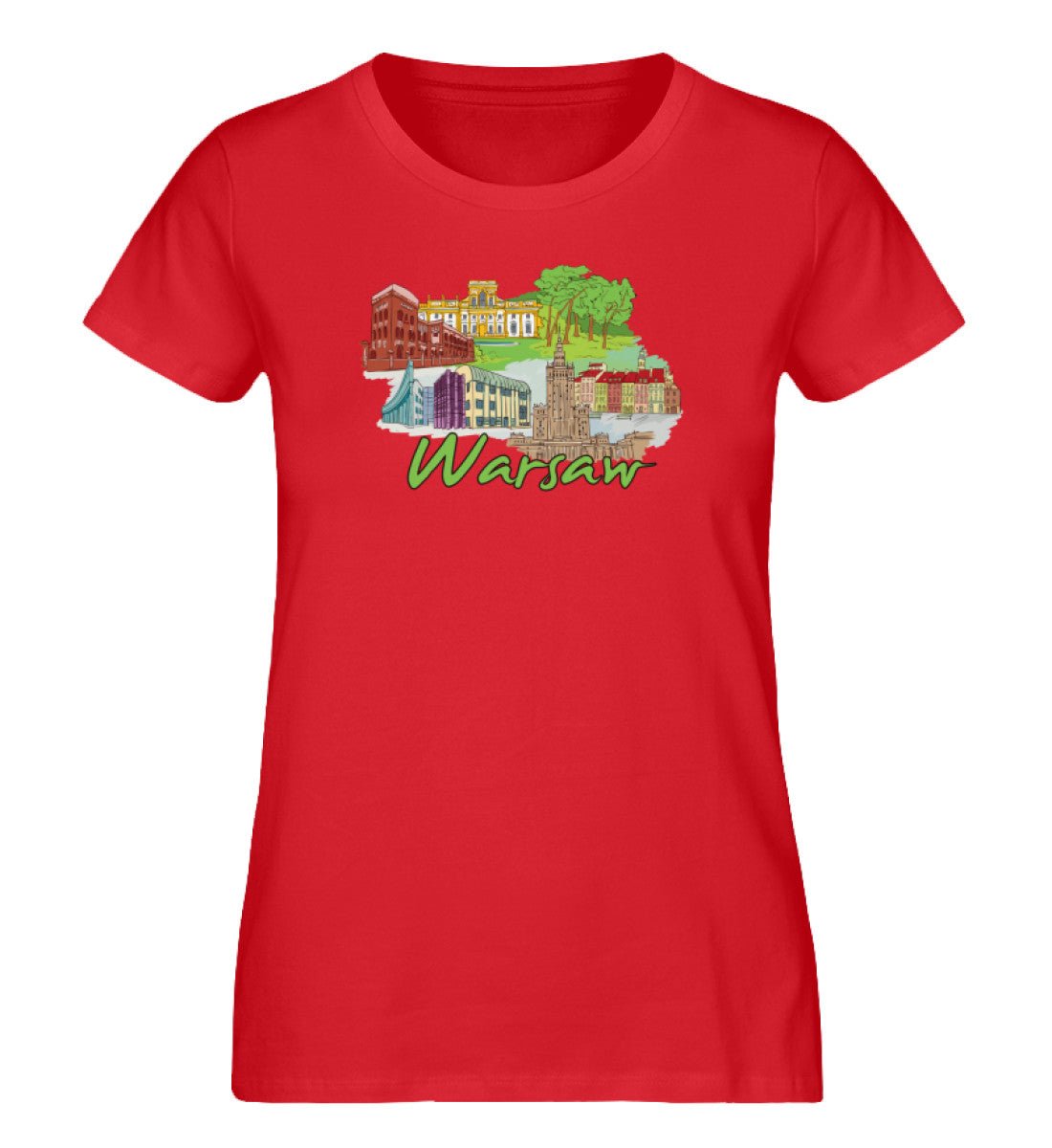 Warschau- Damen Premium Organic Shirt - AQ.Vogue