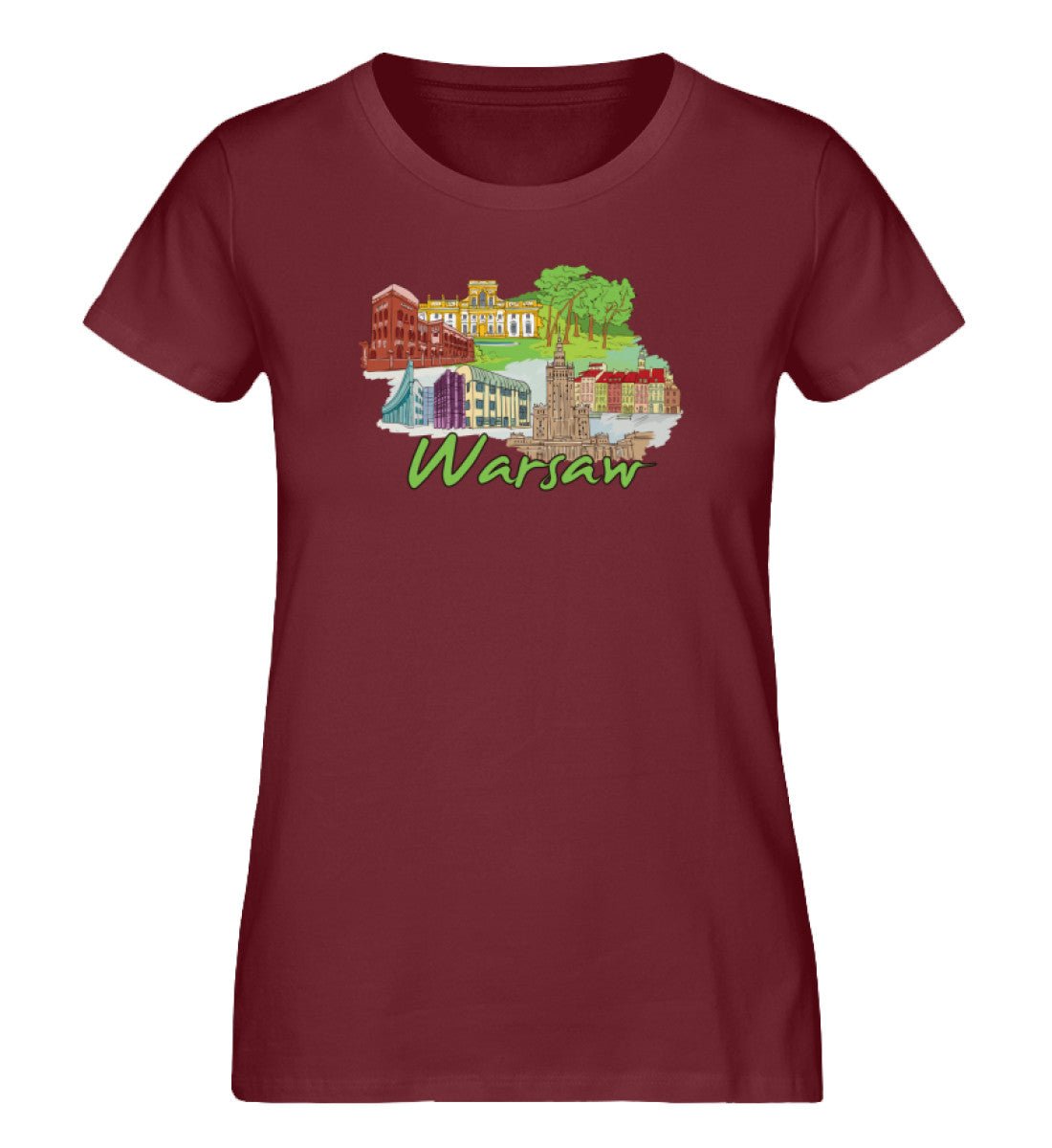 Warschau- Damen Premium Organic Shirt - AQ.Vogue