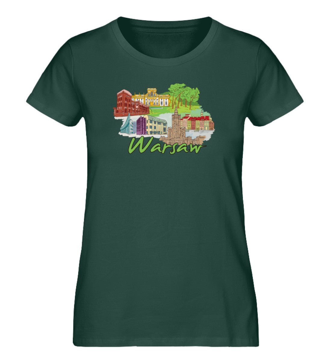 Warschau- Damen Premium Organic Shirt - AQ.Vogue
