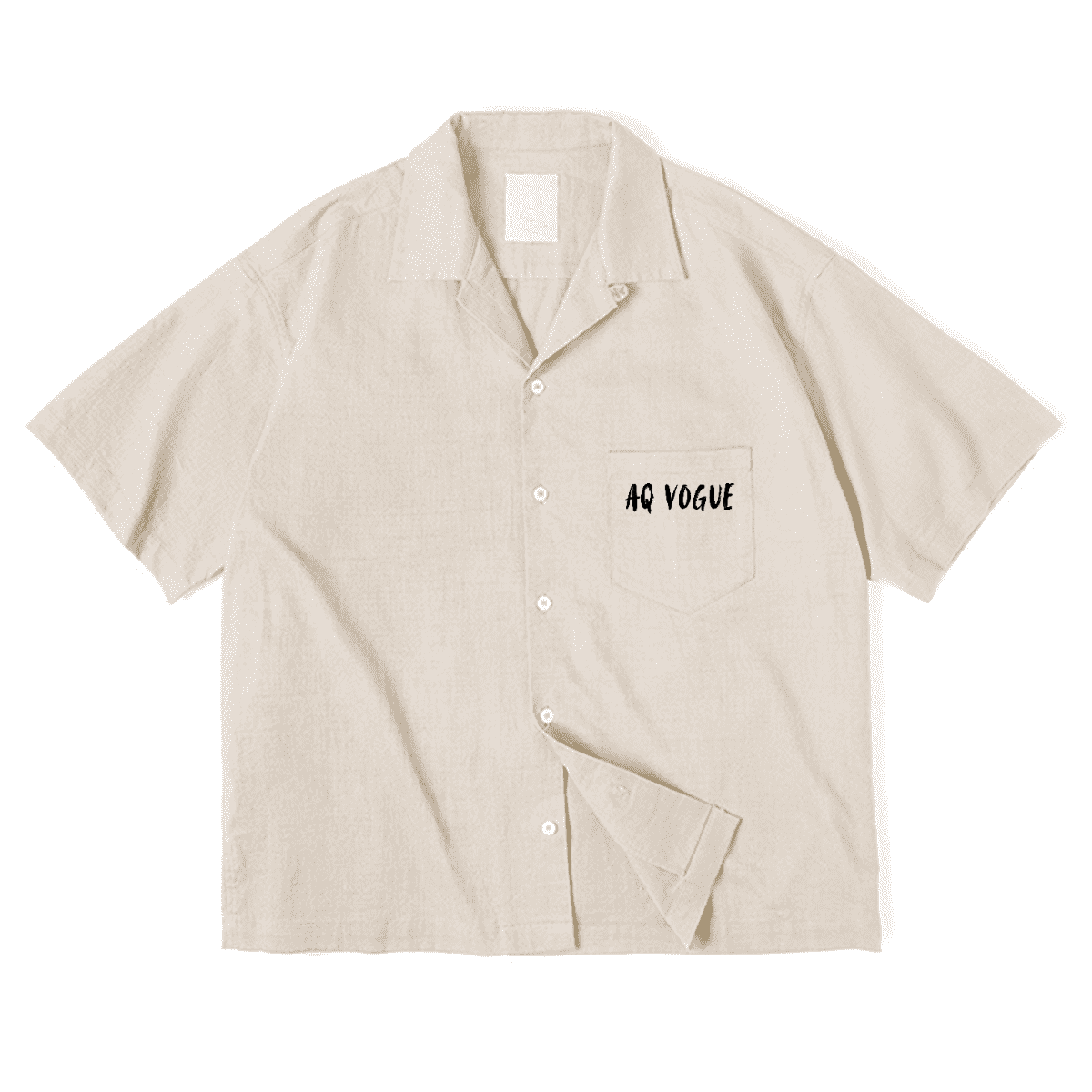 Cuban Collar Kurzarmhemd