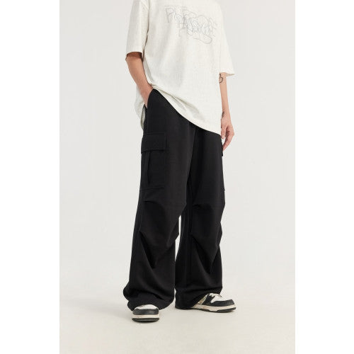 Work-Style Wide-Leg Sweatpants