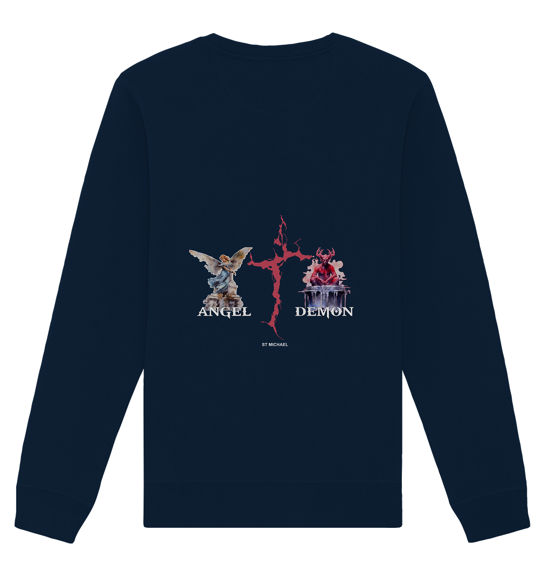 Aq Vogue DTF Angel Demon - Organic Basic Unisex Sweatshirt