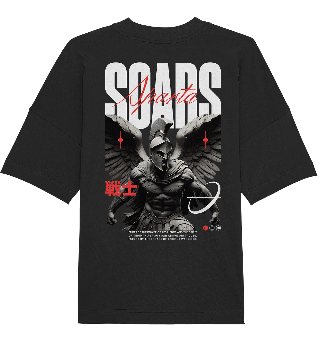 Aq Vogue DTF Spartan Wings - Organic Oversize Shirt