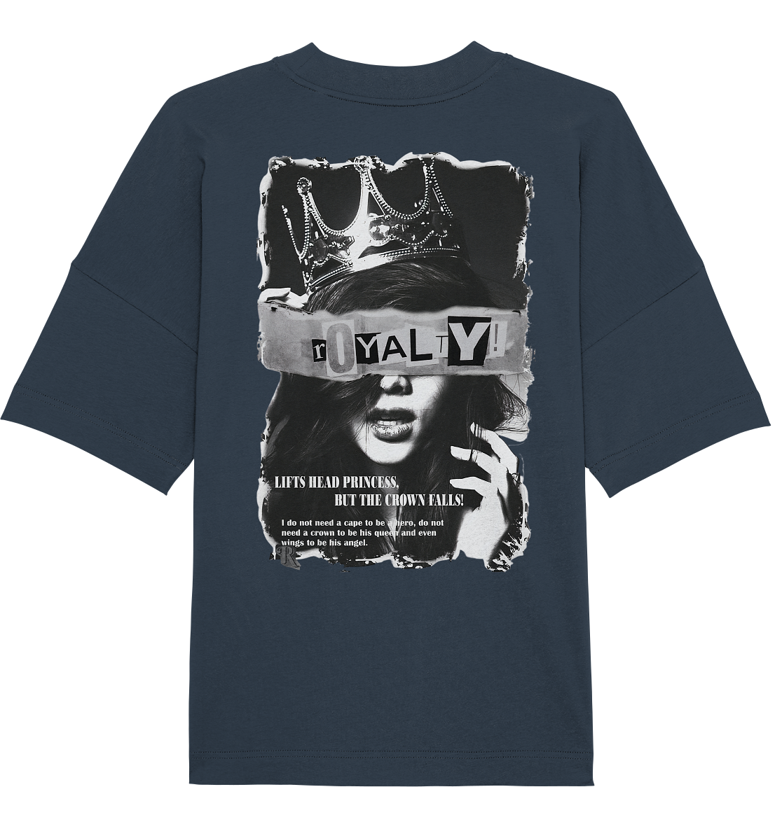 Aq Vogue DTF Royalty - Organic Oversize Shirt