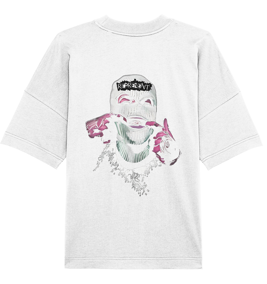 Aq Vogue DTF masked - Organic Oversize Shirt