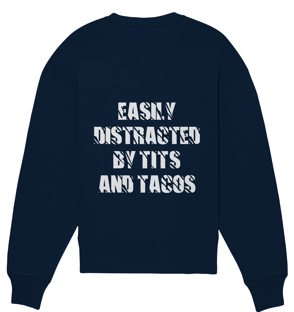 Aq Vogue DTF Distracted - Organic Oversize Sweatshirt