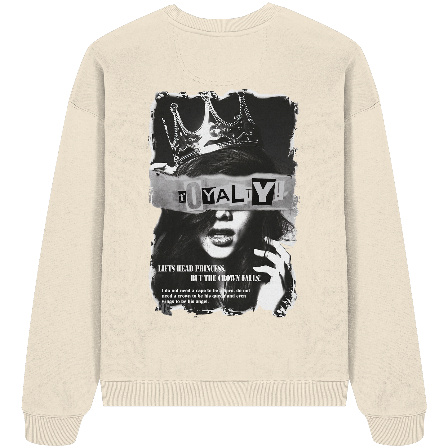 Aq Vogue DTF Royalty - Organic Oversize Sweatshirt