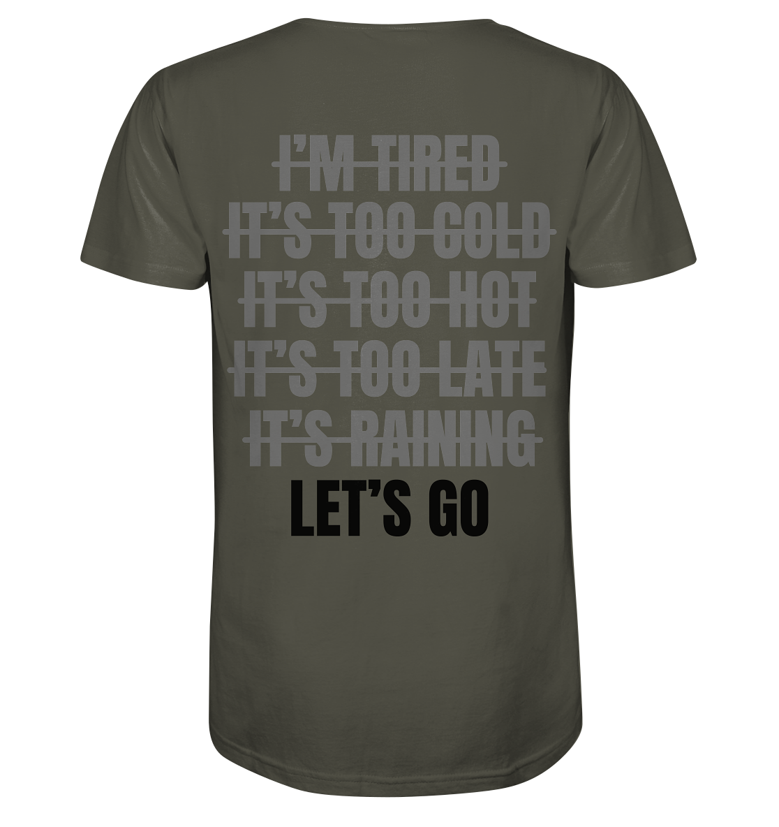 Aq Vogue DTF Lets Go - Organic Shirt