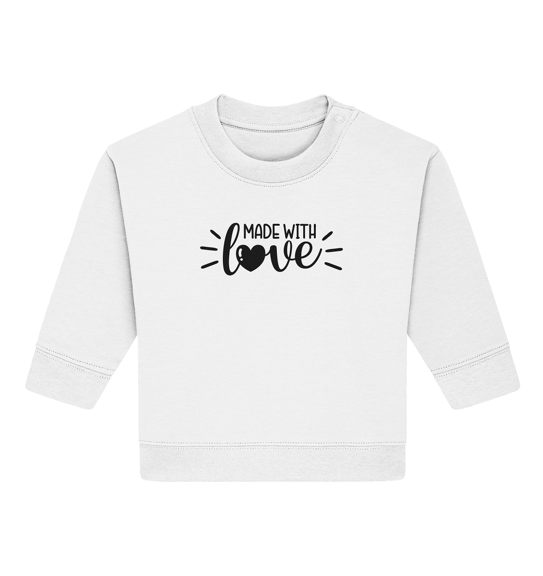 made with love - Baby Organic Sweatshirt