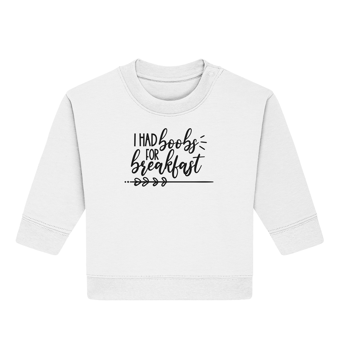 i had boobs for breakfast - Baby Organic Sweatshirt