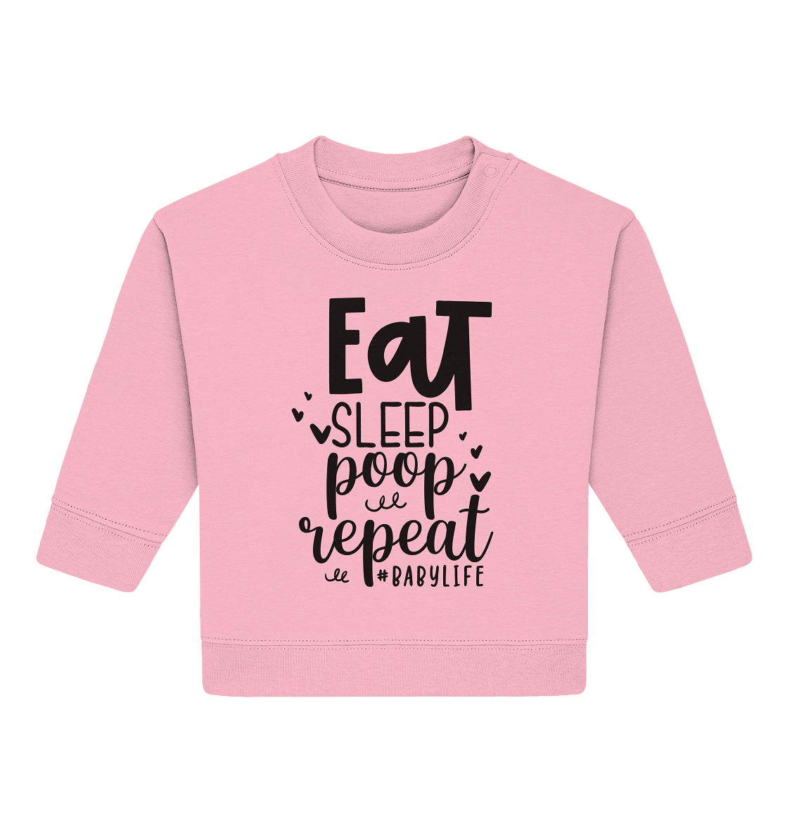 eat sleep poop repeat - Baby Organic Sweatshirt