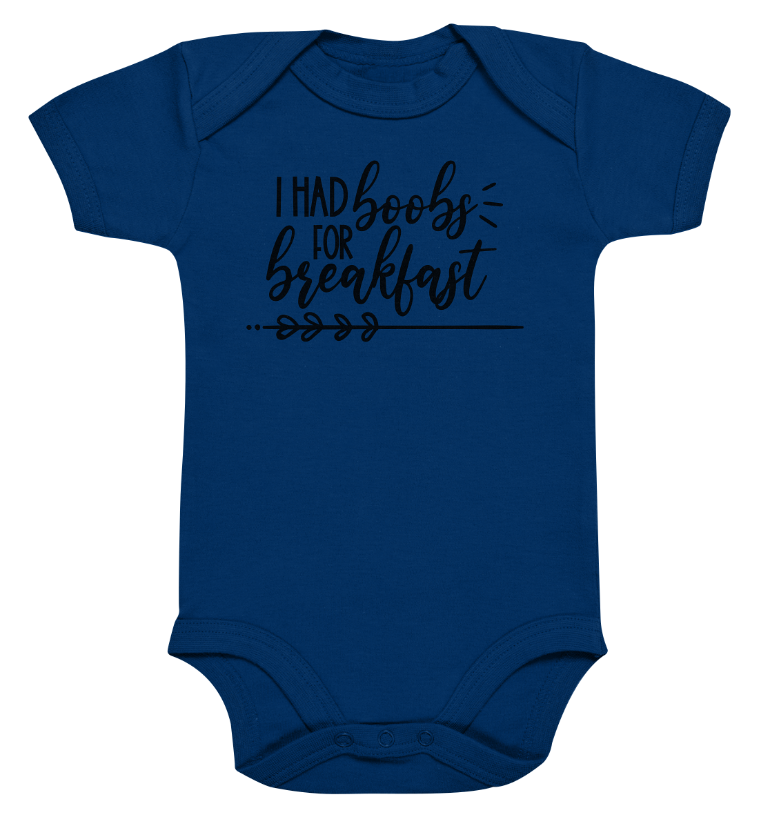 i had boobs for breakfast - Organic Baby Bodysuite