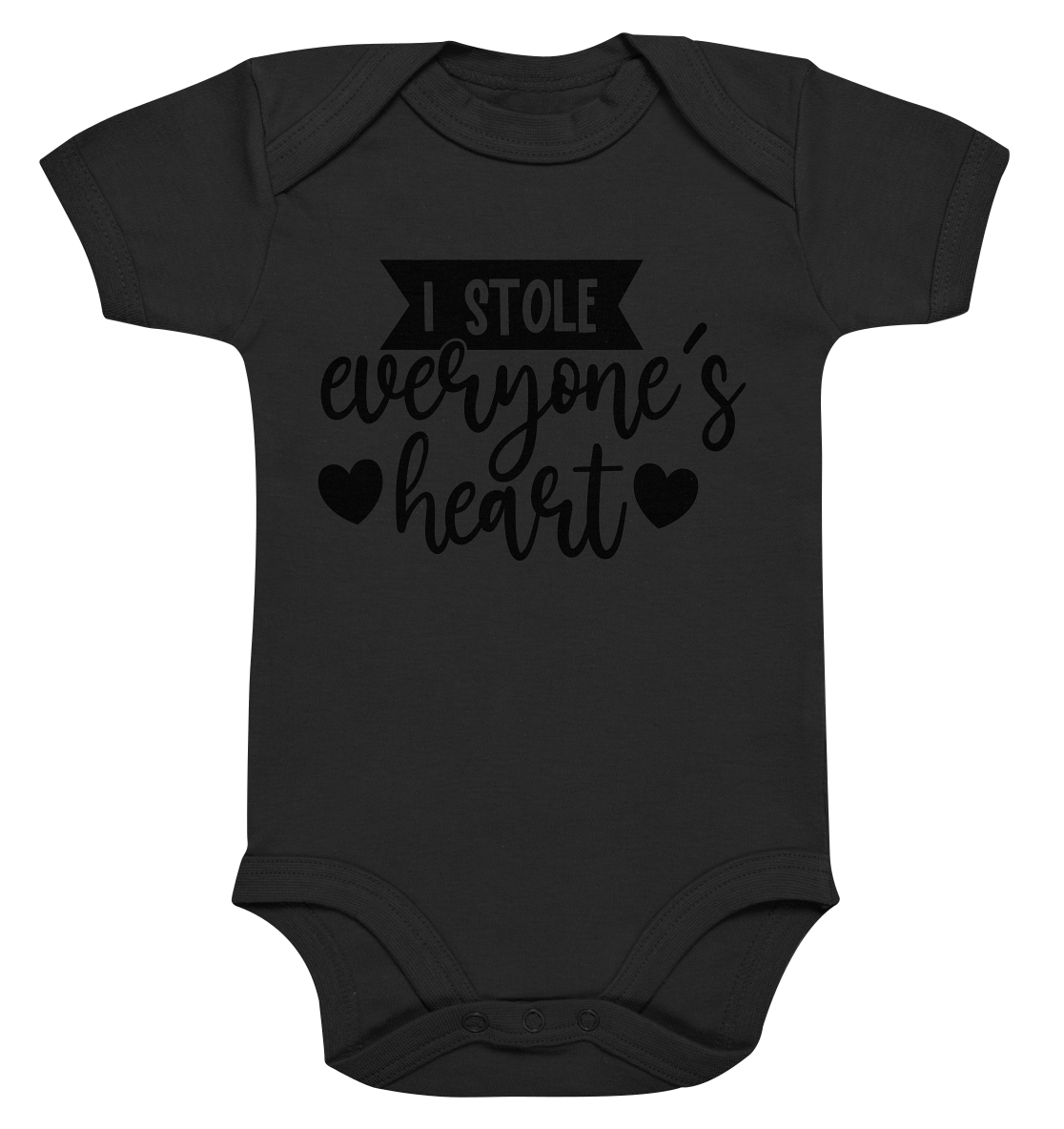 i stole everyones heart - Organic Baby Bodysuite