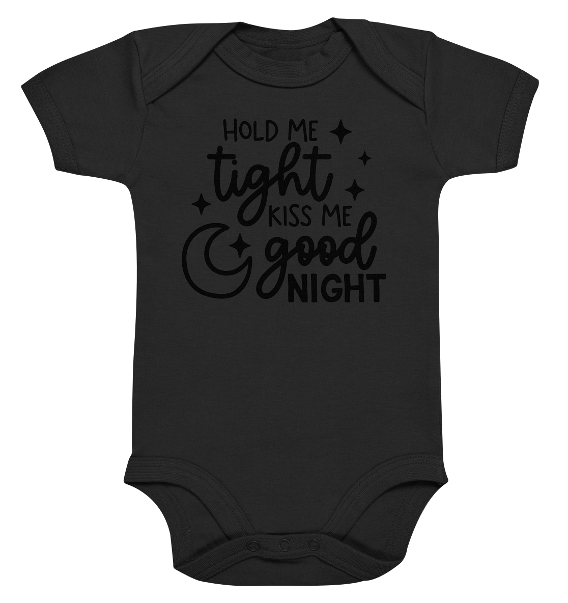 hold me tight kiss me good night - Organic Baby Bodysuite
