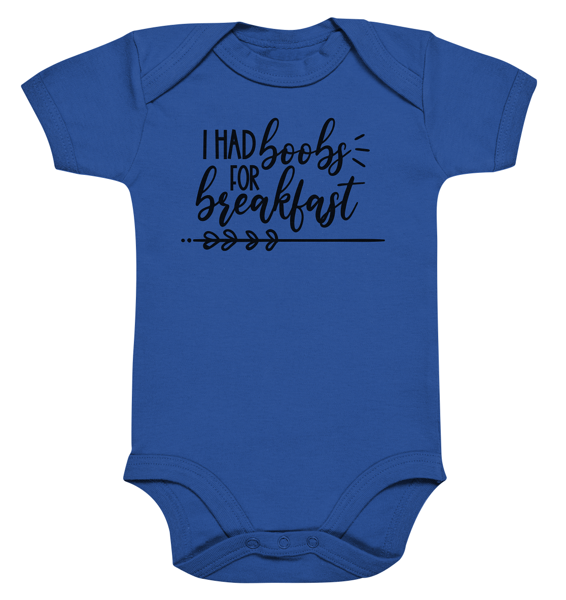 i had boobs for breakfast - Organic Baby Bodysuite