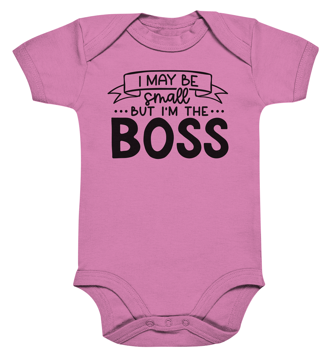 i may be small but im the boss  - Organic Baby Bodysuite