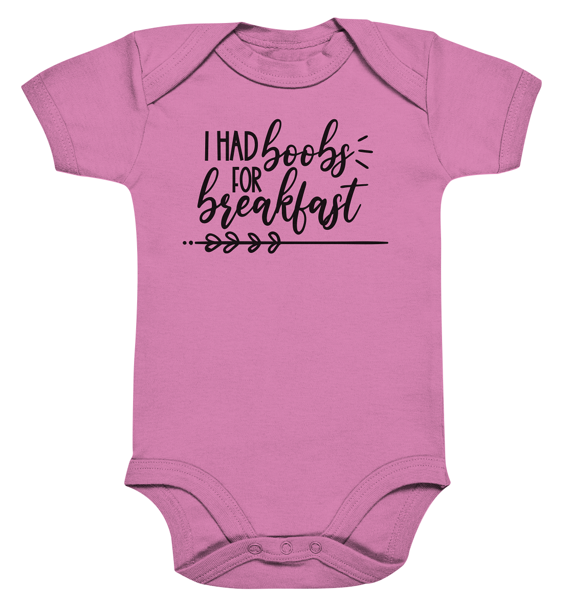 i had boobs for breakfast - Organic Baby Bodysuite