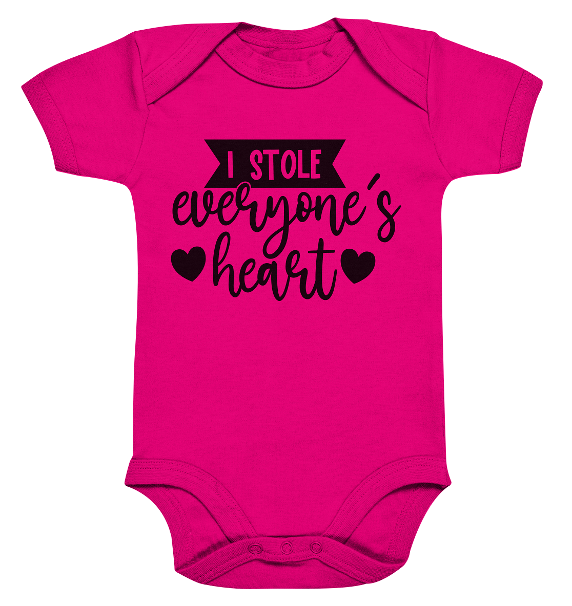 i stole everyones heart - Organic Baby Bodysuite