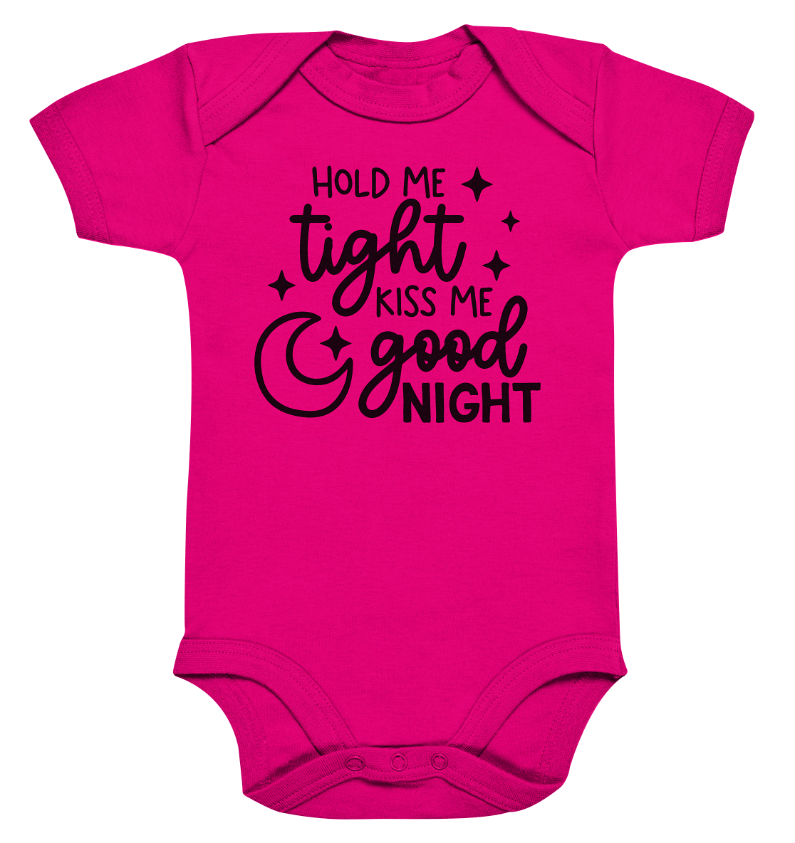 hold me tight kiss me good night - Organic Baby Bodysuite