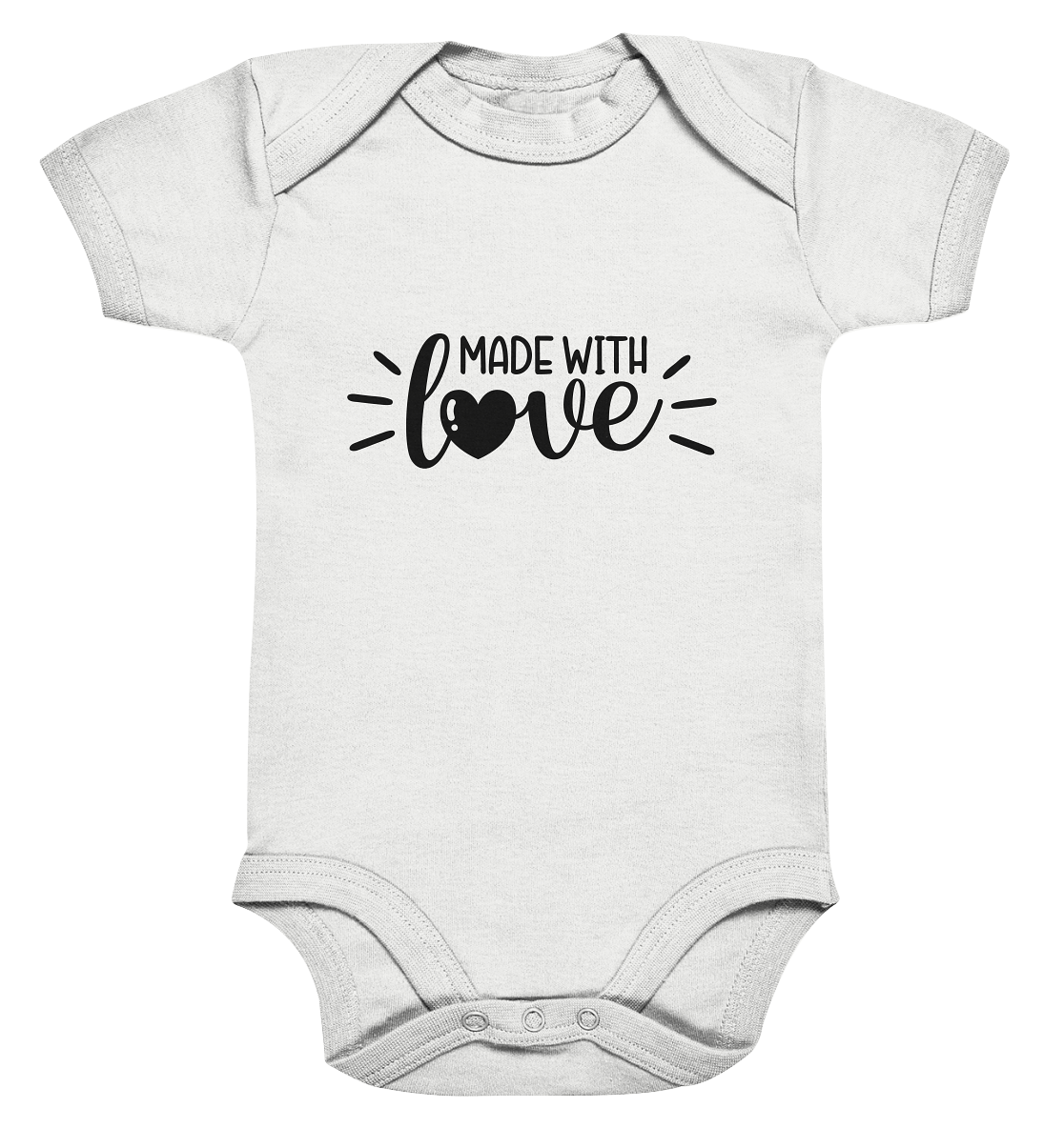 made with love - Organic Baby Bodysuite