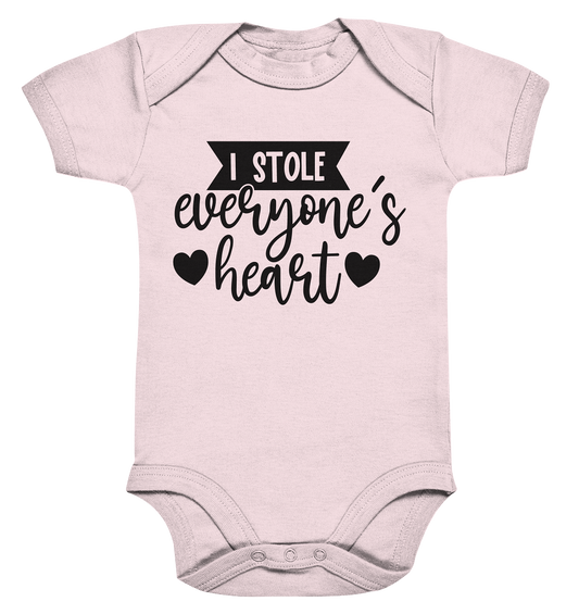 i stole everyones heart - Organic Baby Bodysuite