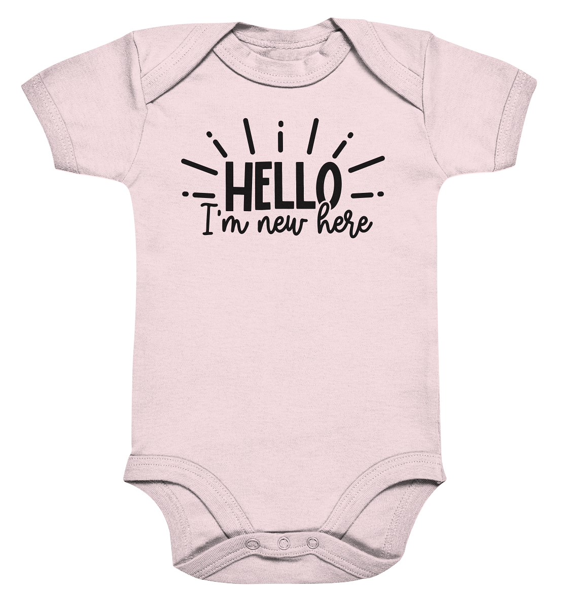 hello im new herer - Organic Baby Bodysuite