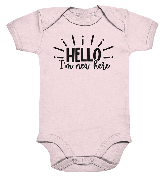 hello im new herer - Organic Baby Bodysuite