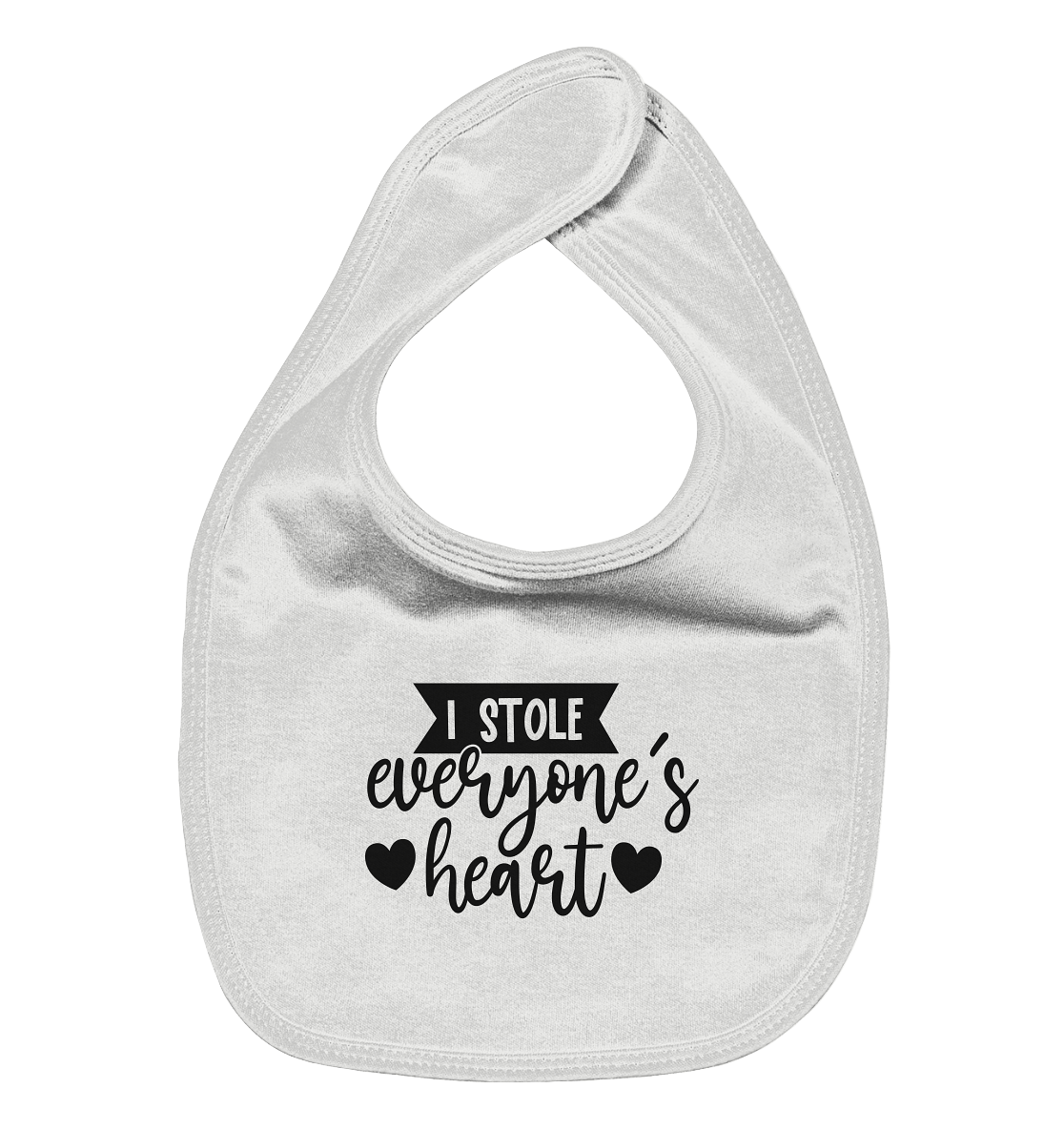 i stole everyones heart - Organic Baby-Lätzchen