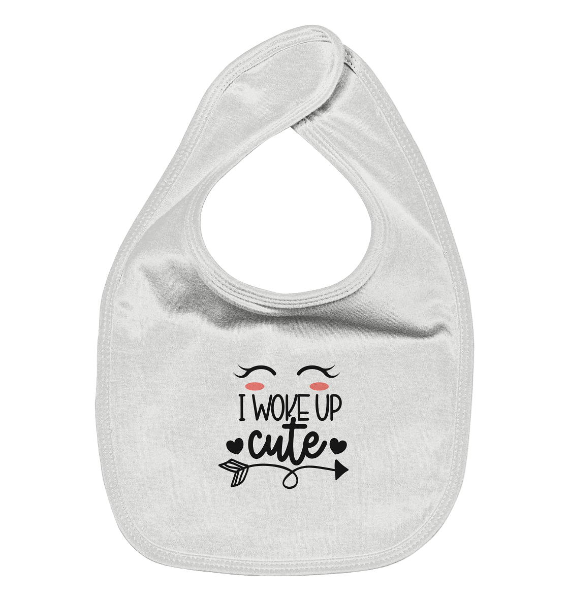 i woke up cute - Organic Baby-Lätzchen