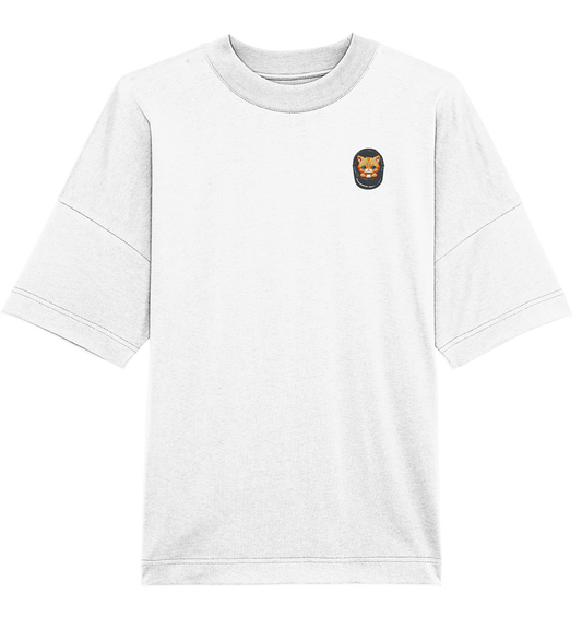 Tiger Cat Pocket  - Organic Oversize Shirt (Stick)
