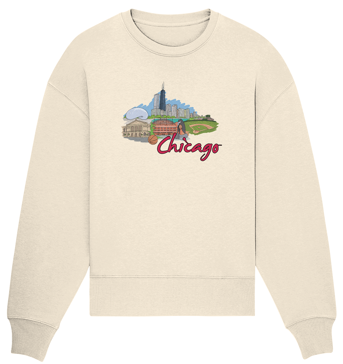 Chicago - Organic Oversize Sweatshirt