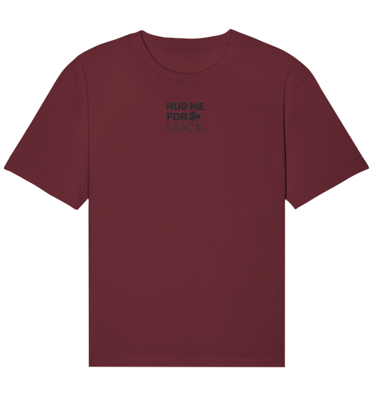 Hug me for luck - Organic Relaxed Shirt (Stick)