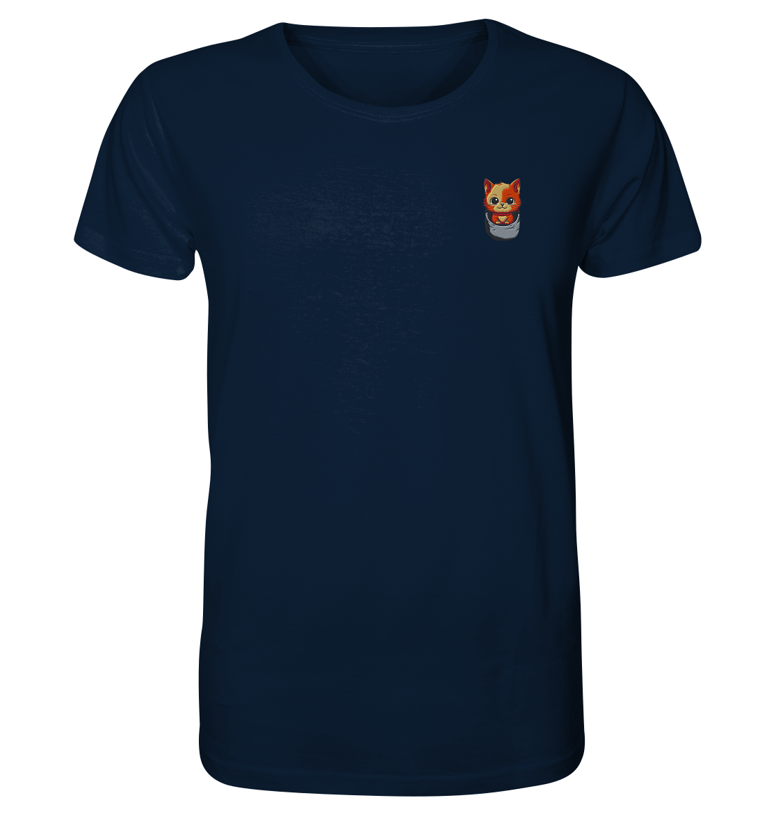 Tiger Cat Pocket - Organic Shirt (Stick)