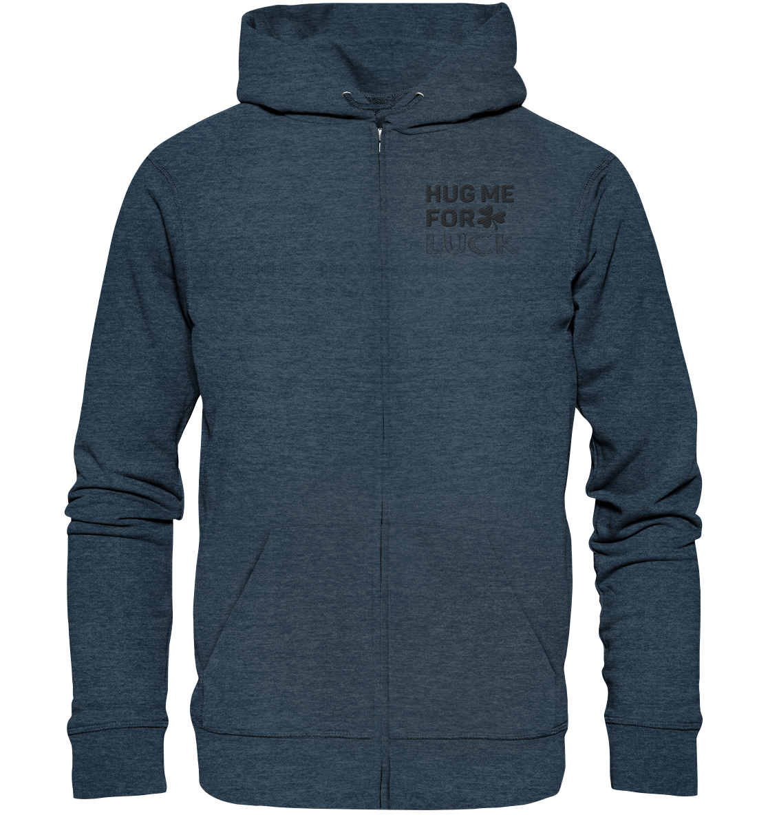 Hug me for luck - Organic Zipper (Stick)