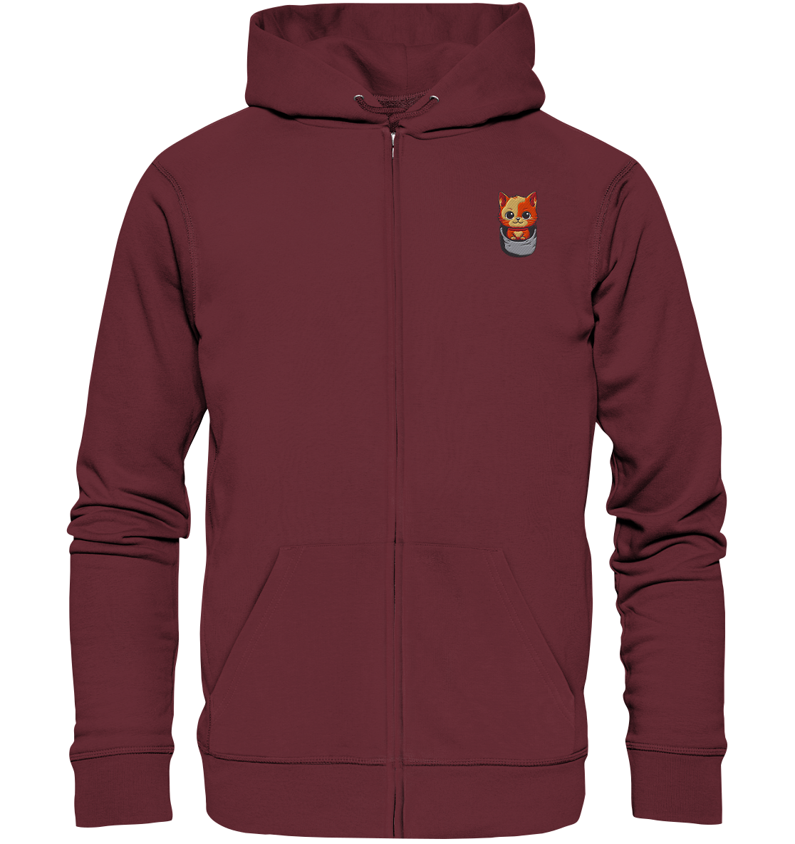 Tiger Cat Pocket - Organic Zipper (Stick)