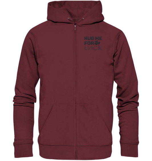 Hug me for luck - Organic Zipper (Stick)