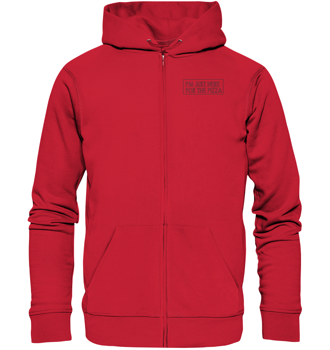 im just here for the pizza - Organic Zipper (Stick)