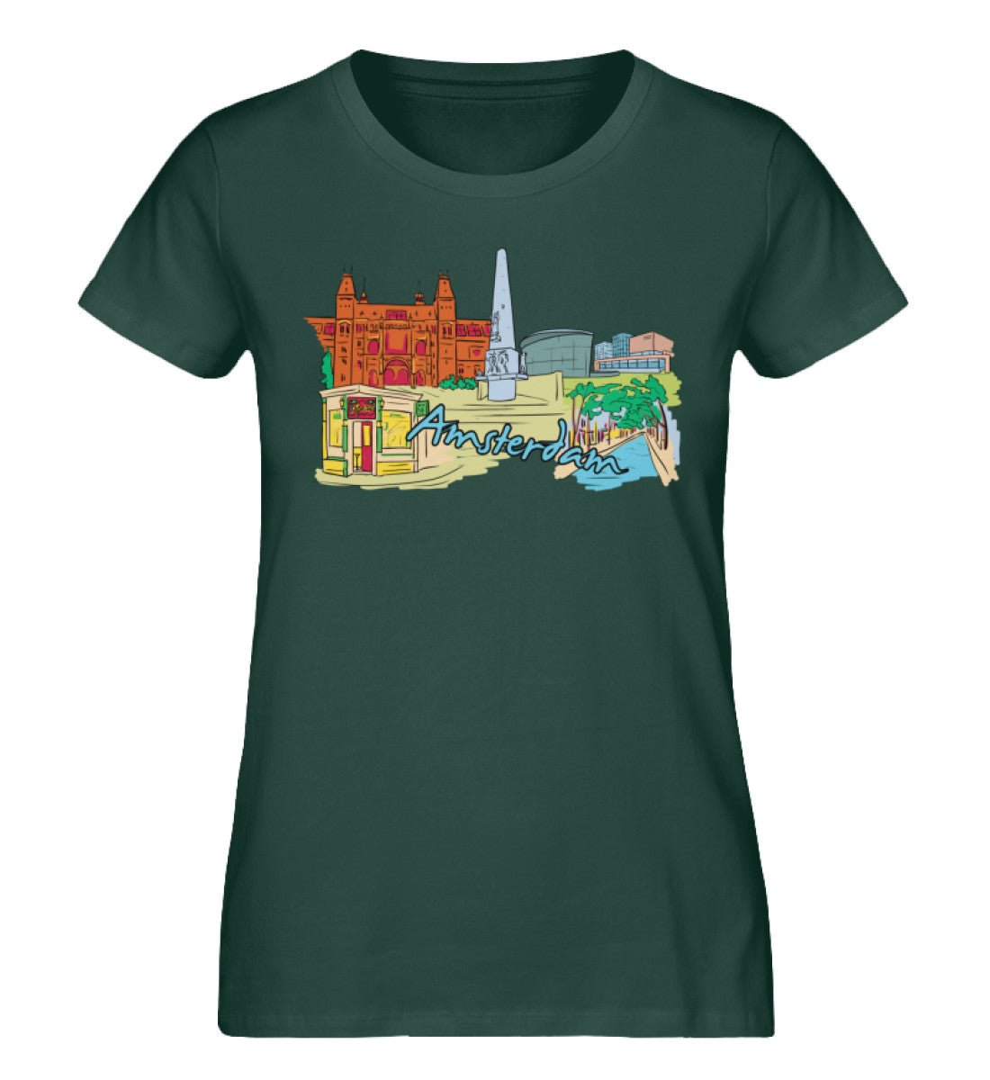 Amsterdam - Damen Premium Organic Shirt - AQ.Vogue
