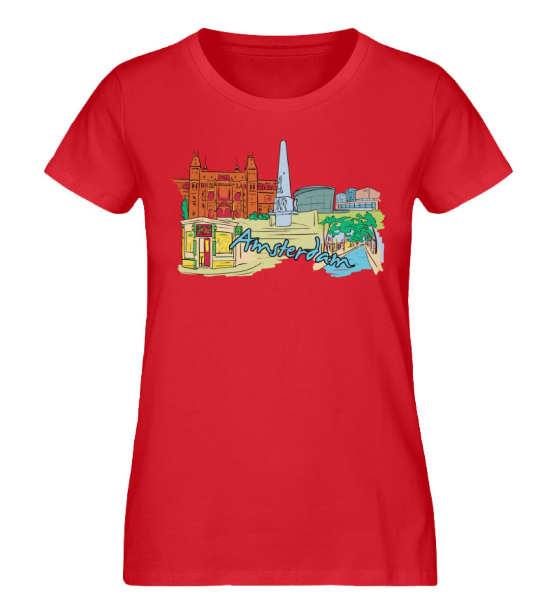 Amsterdam - Damen Premium Organic Shirt - AQ.Vogue