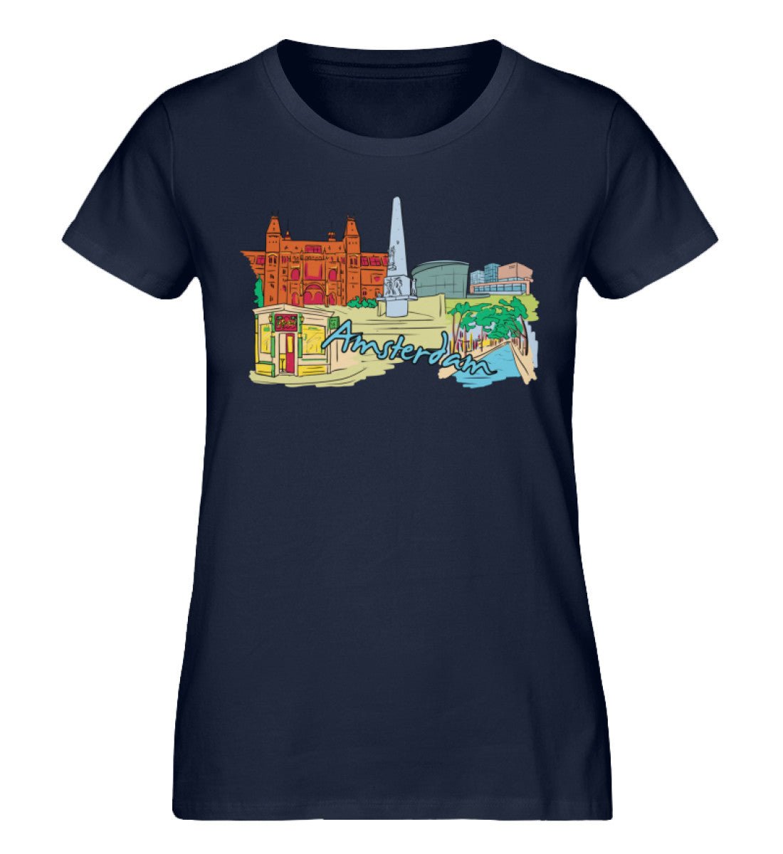 Amsterdam - Damen Premium Organic Shirt - AQ.Vogue