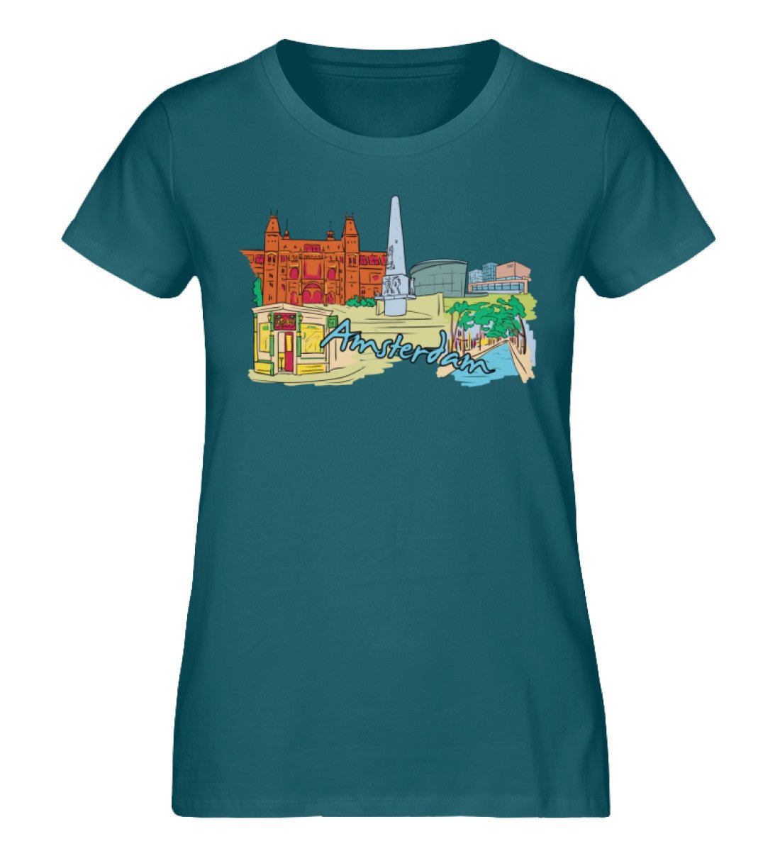 Amsterdam - Damen Premium Organic Shirt - AQ.Vogue
