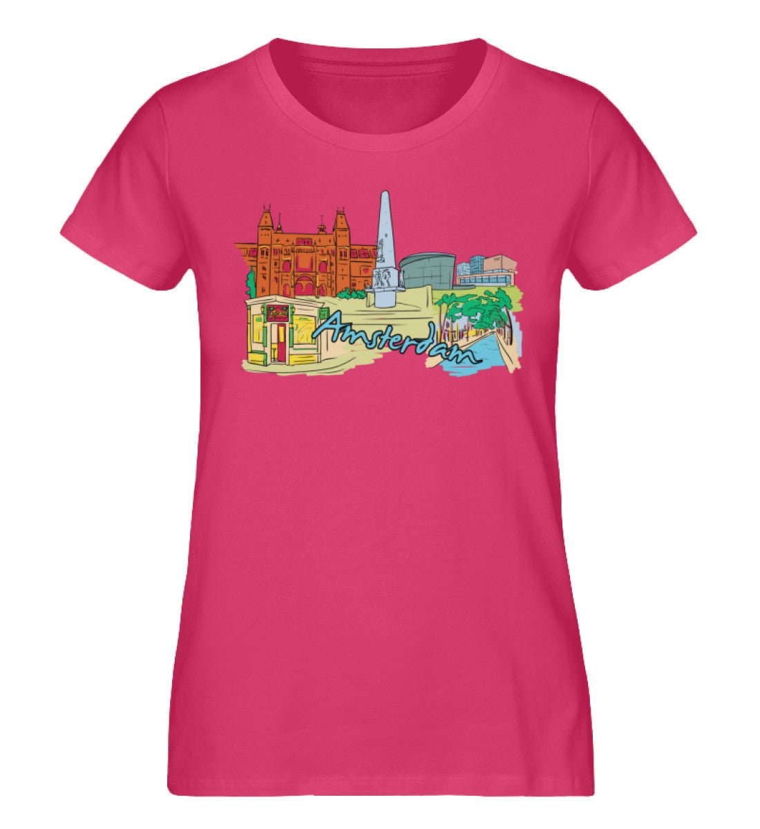Amsterdam - Damen Premium Organic Shirt - AQ.Vogue